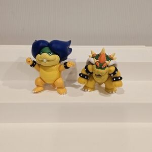 Jakks Pacific Super Mario Ludwig Von Koopa and Bowser Figure Set